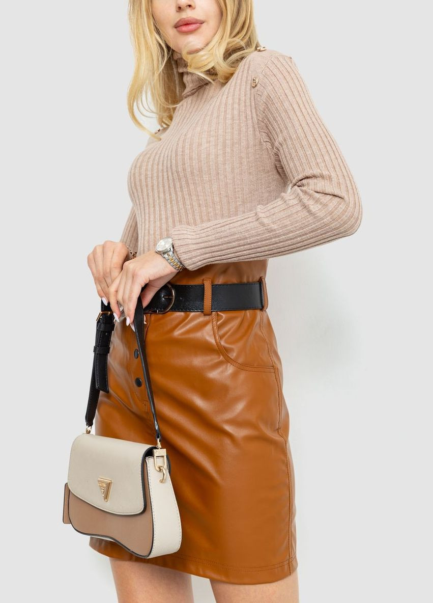 Гольф жіночий однотонний напівбатал, колір чорний, Ager (288750873)