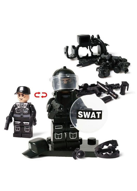 Фигурки детский конструктор солдаты спецназовцы военные SWAT BrickArms No Brand (366664854)