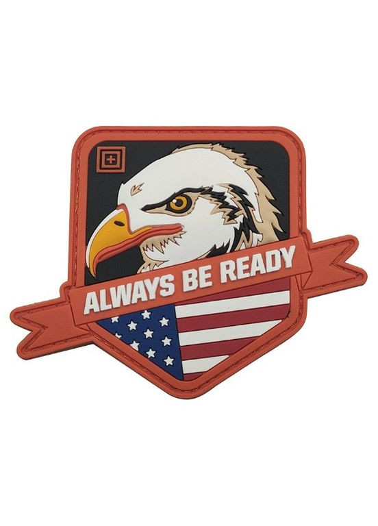 Патч ПХВ на липучці 5.11 Always be ready PTR 5.11 Tactical (317595044)