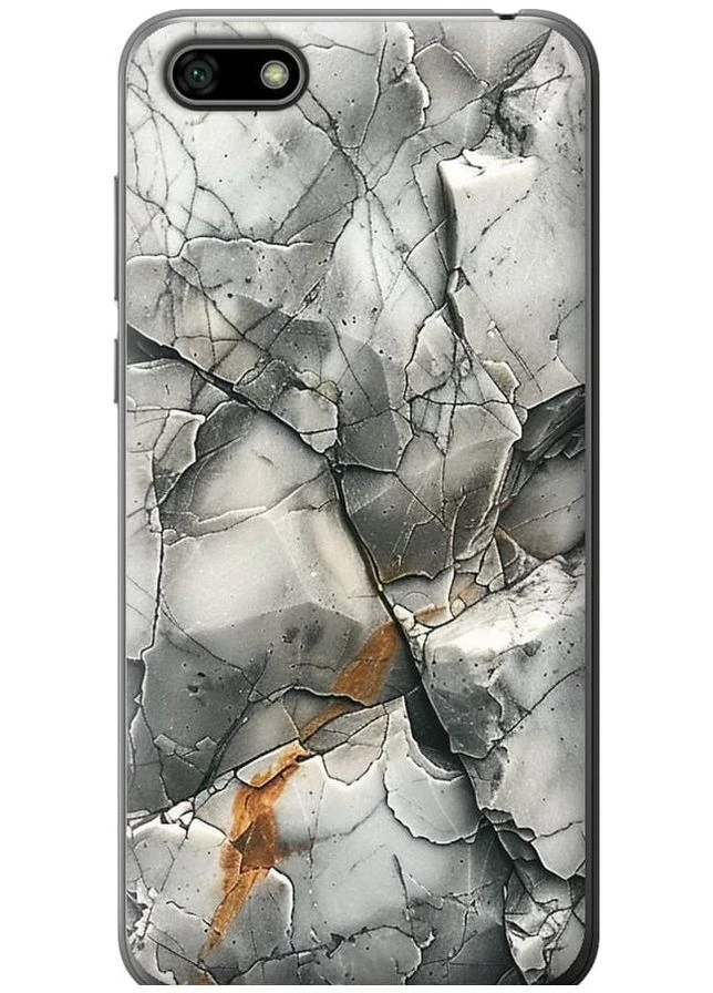 Силіконовий чохол 'Сірий мармур' для Endorphone Huawei Honor 7A (285117542)