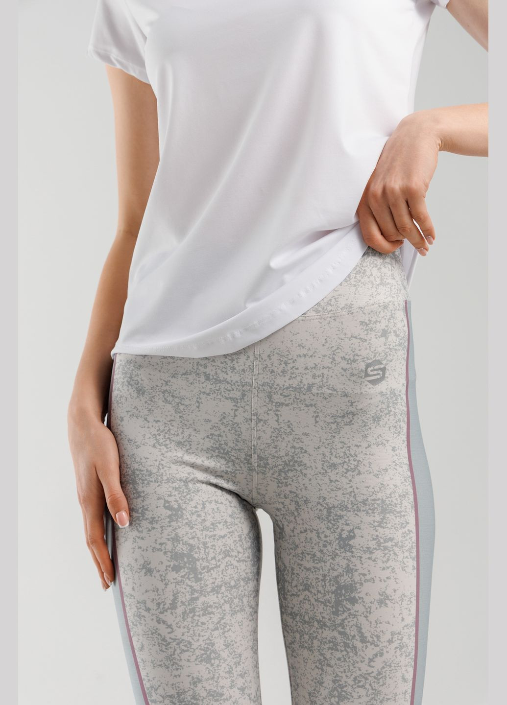 Лосини фітнес жіночі ST0006 Світло-сірий Speed life (316000711)