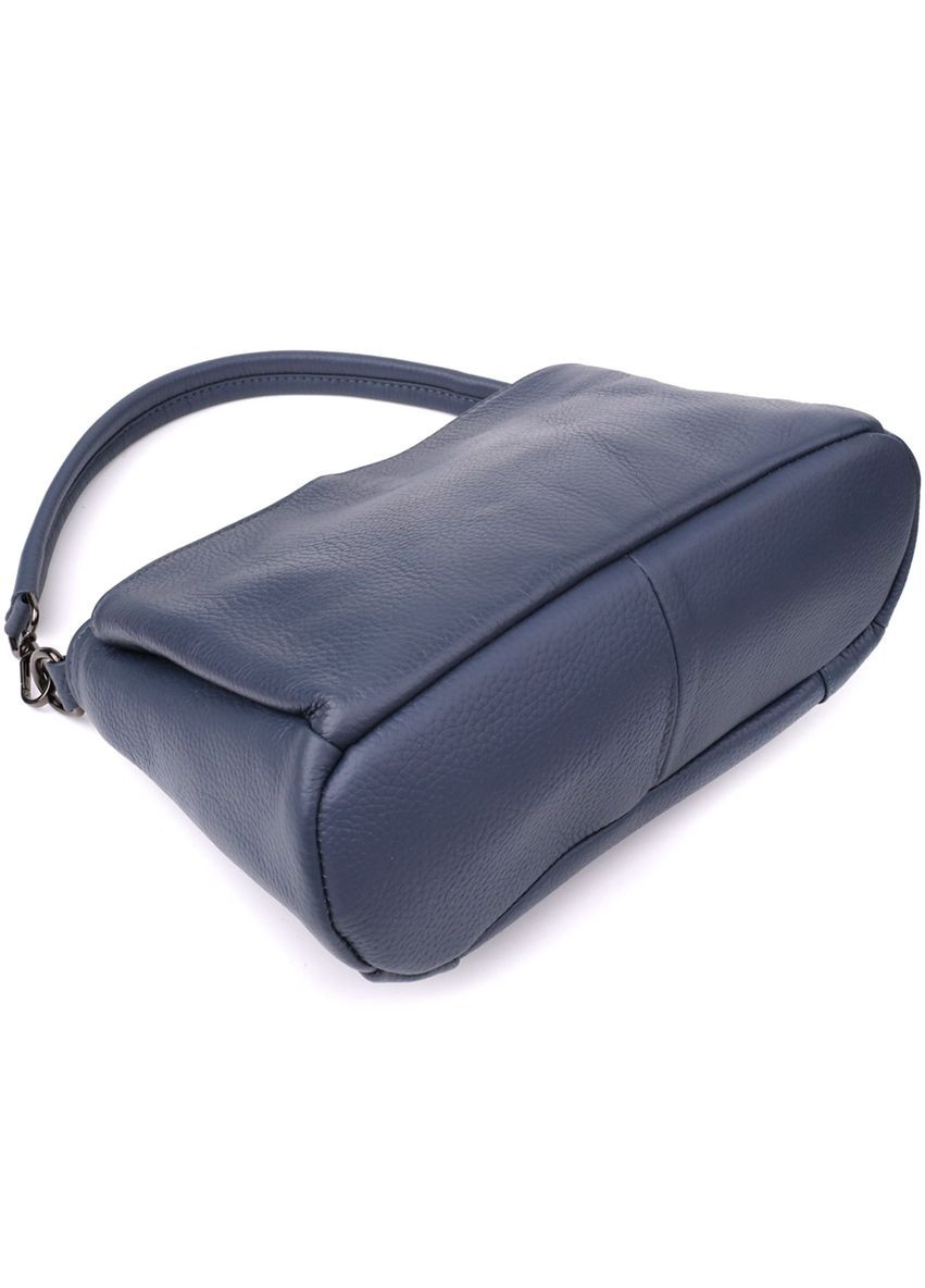 Стильна сумка на плече з натуральної шкіри 23009 Синій Vintage (347580003)
