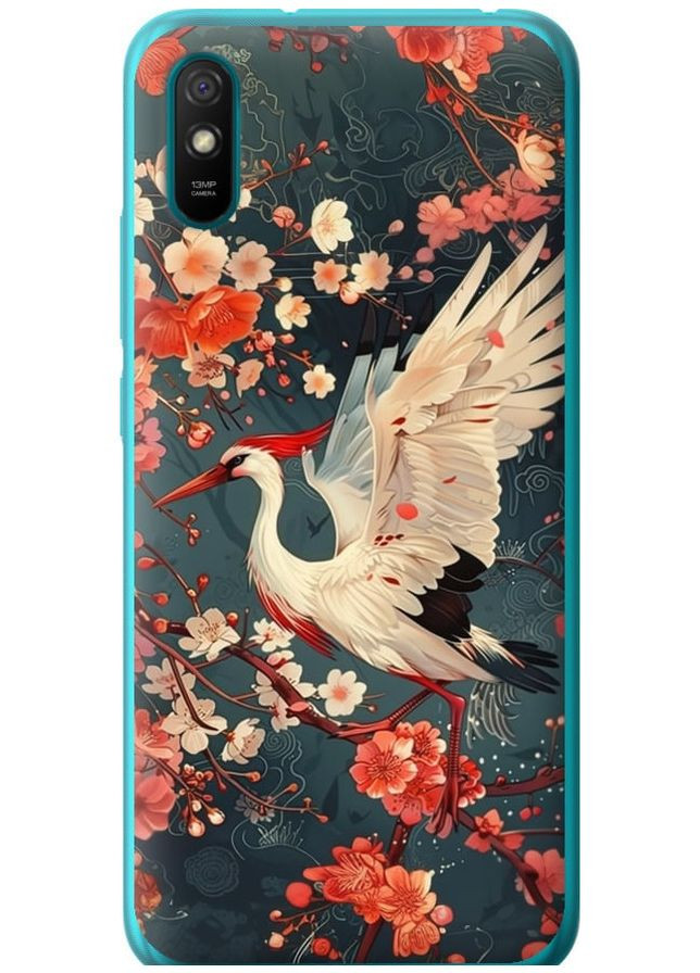 Силиконовый чехол 'Сакура и аист' для Endorphone Xiaomi Redmi 9A (291125252)