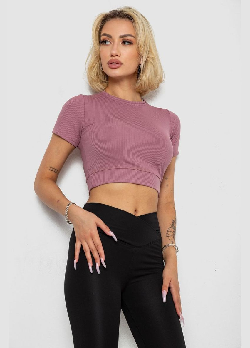 Футболка - топ женская в рубчик,, Ager - (338782611)