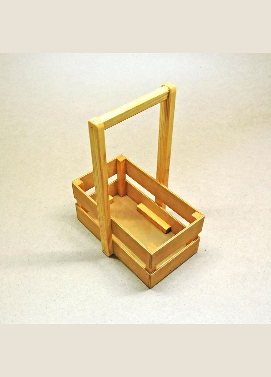 Подарочная корзинка из дерева Шелли 15х26 карри (ПДК-0022203) No Brand (328909767)