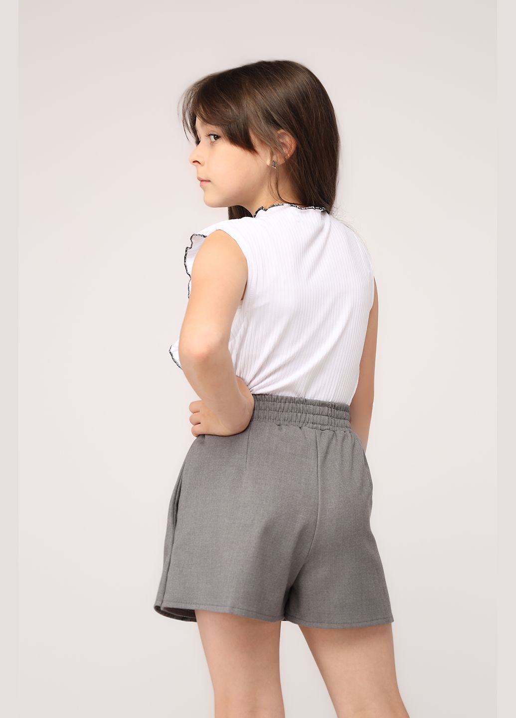 Блуза для дівчинки колір молочний CB-00275699 Yuki (338375974)