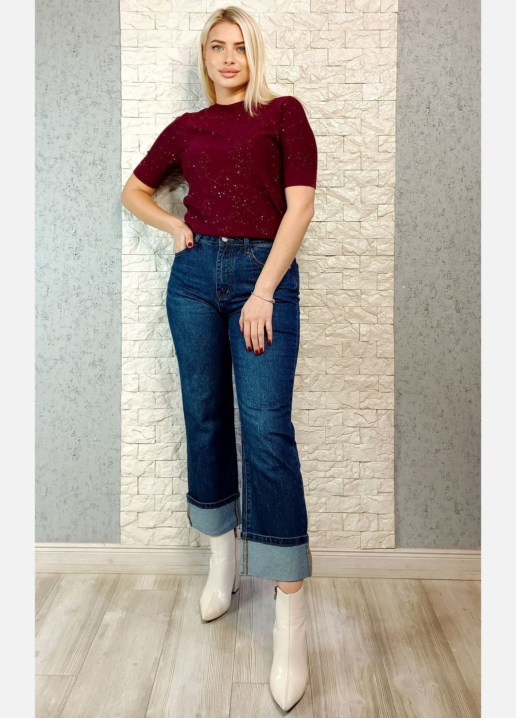 Джинсы прямі Baseventi - (365698517)