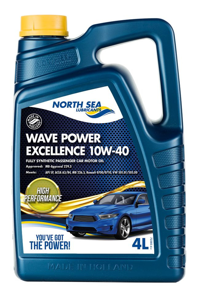Синтетична моторна олива для легкових автомобілів WAVE POWER EXCELLENCE 10W-40 4л No Brand (341720888)