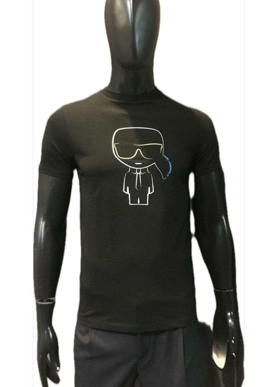 Черная футболка с коротким рукавом Karl Lagerfeld