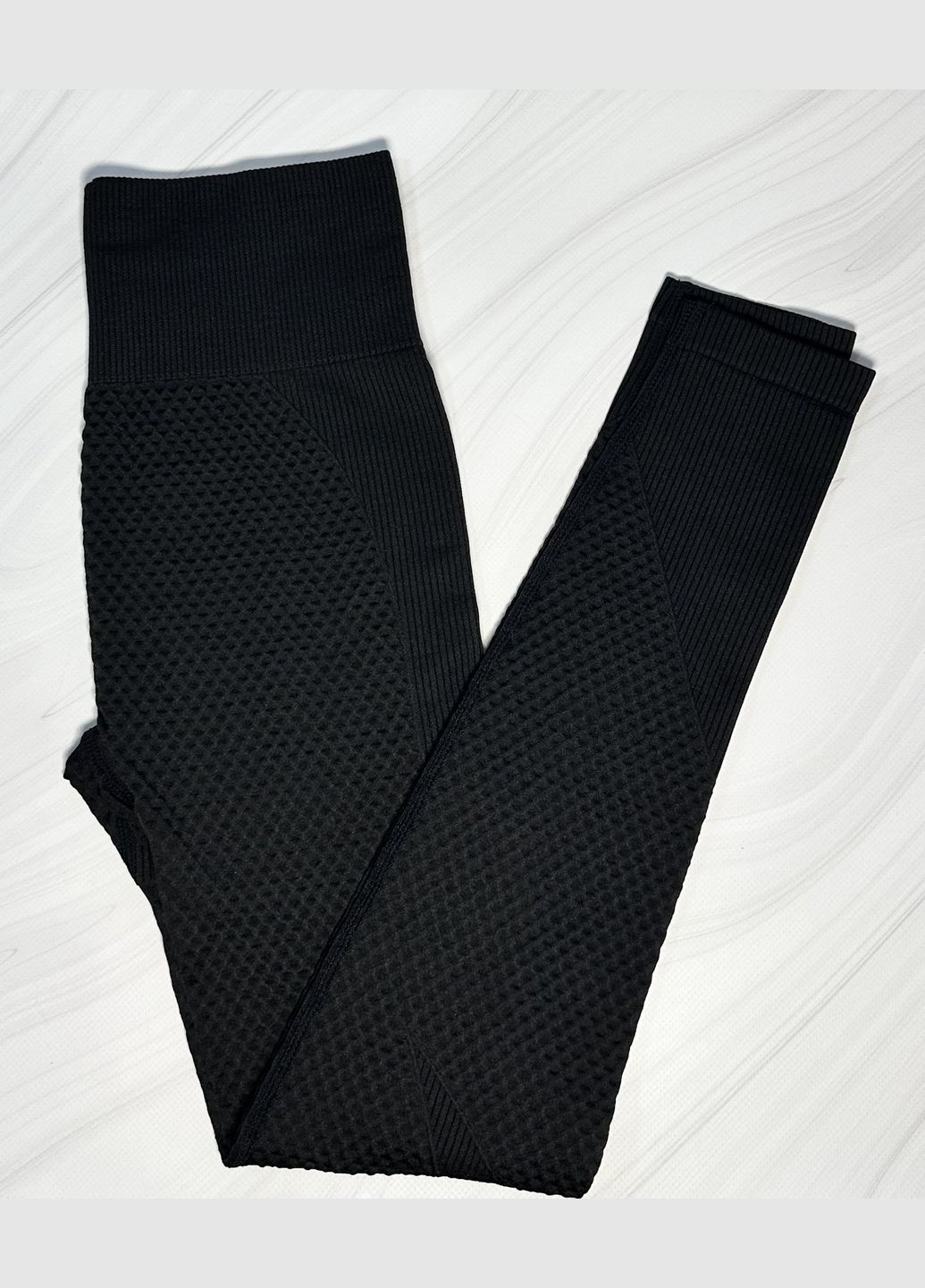 Спортивний комплект (костюм для фітнесу), легінси без пуш-ап + рашгард на блискавці No Brand (322331183)