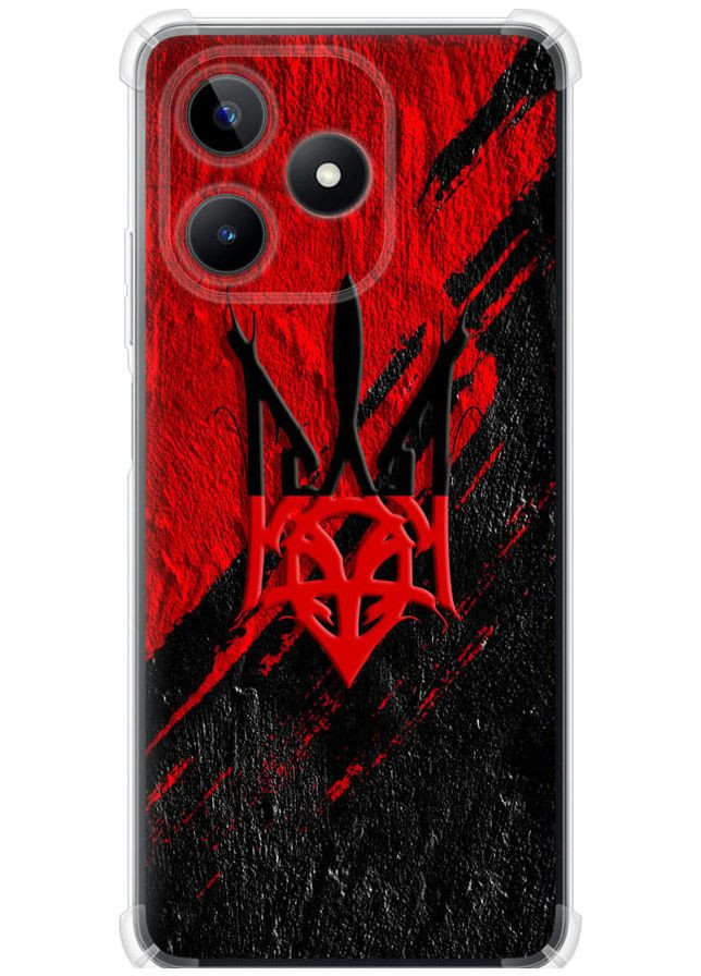 Силіконовий протиударний с посиленими кутами чохол 'Герб v4' для Endorphone Realme Note 50 (327873302)