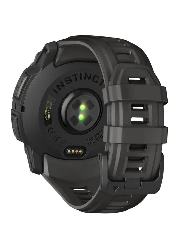 Смарт-годинник Instinct 3 Amoled (50 мм) Black with Charcoal Band (010-03020-00) Garmin (324021845)