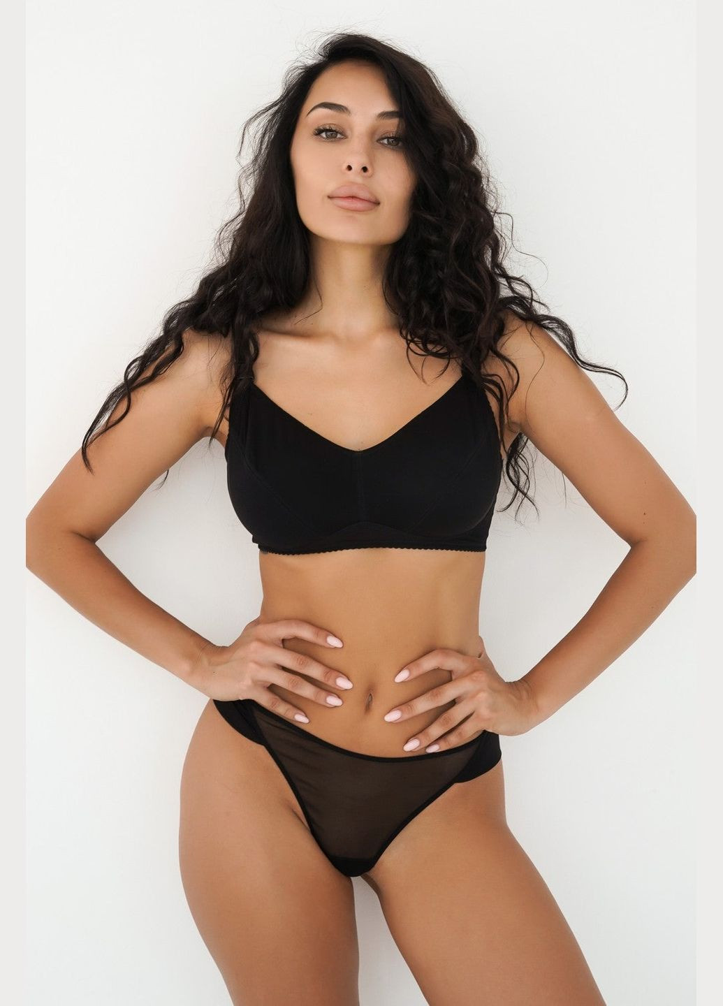 Чорний брасьер бюстгальтер для годування Мамин Дім без кісточок