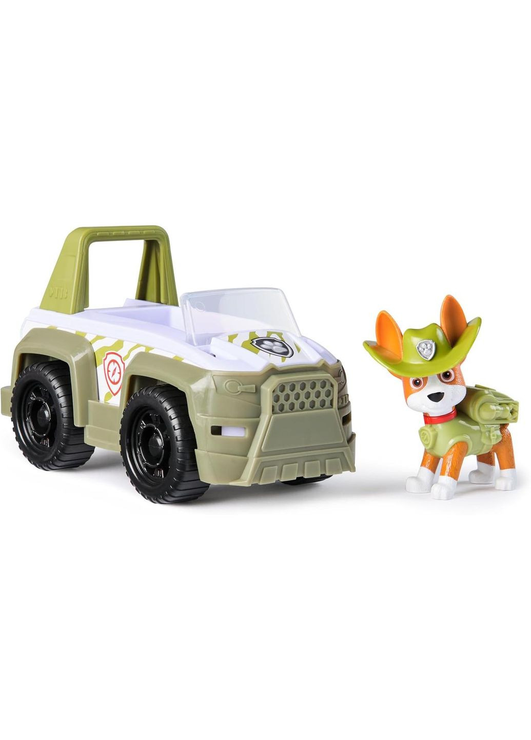 Щенячий патруль Спасательный джип и фигурка Трекер Paw Patrol Tracker's Jungle Cruiser Vehicle with Collectible Figure Spin Master (365251569)