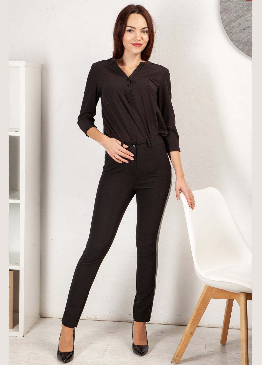 Жіночі брюки вузького крою з кишенями (ll162320090) LadyLike (333341573)