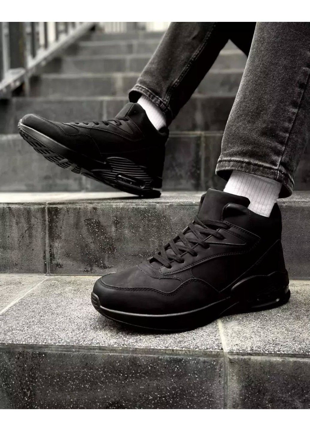 Чорні Зимовий зимові чоловічі кросівки YZY