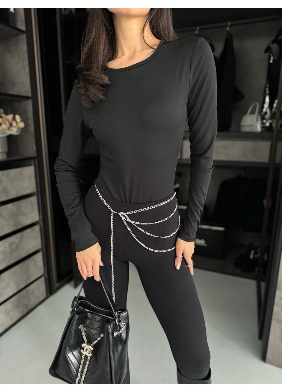 Силуэтный боди с сеткой на спине Fashion (382590703)