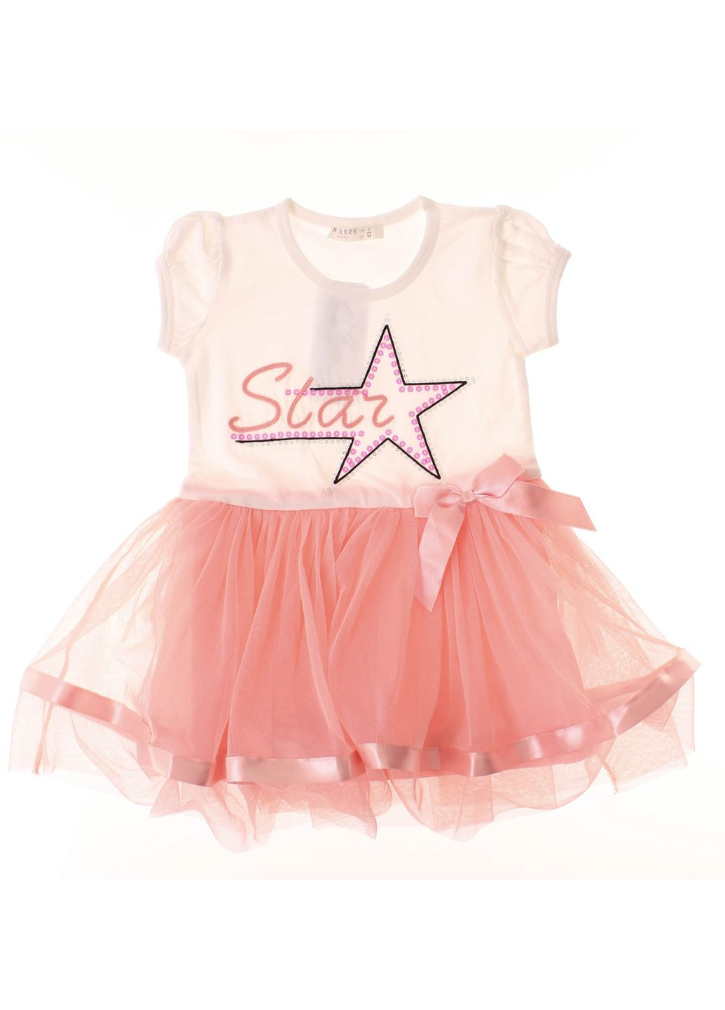 Кремова плаття 14116 кремовий і персиковий Breeze (306715754)