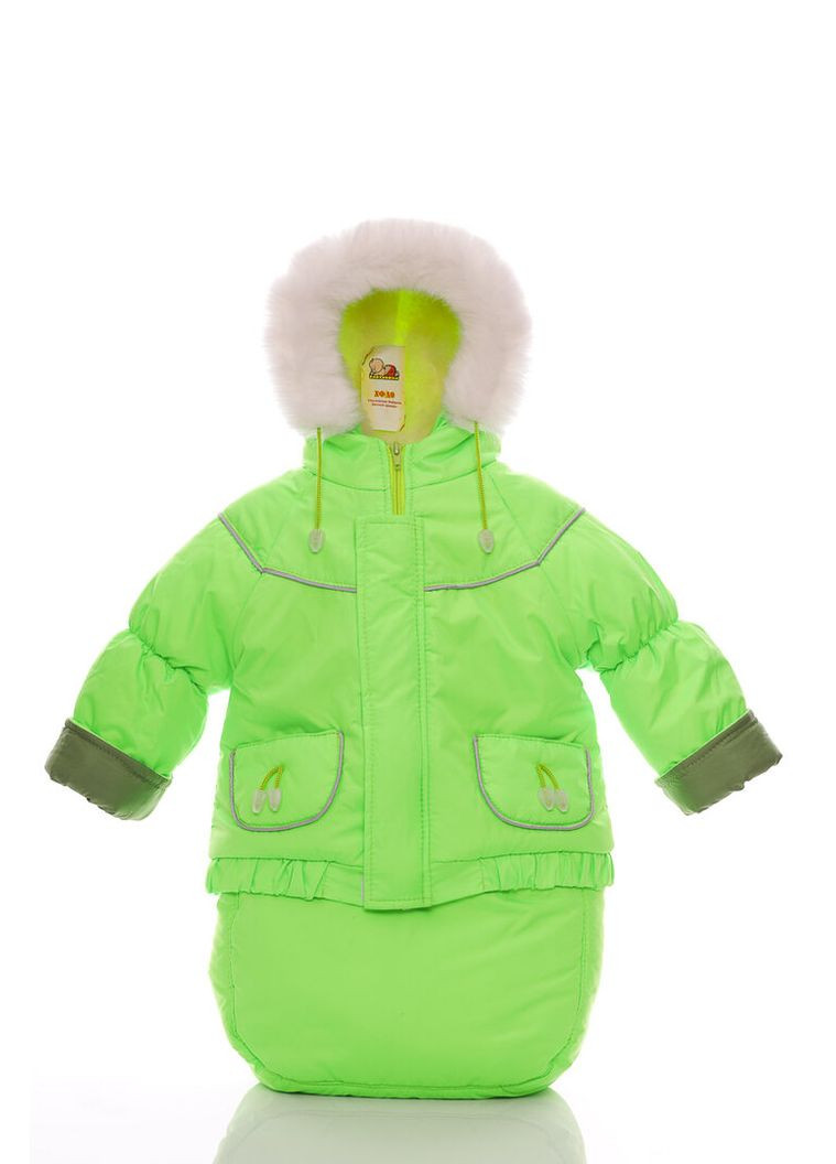 Комбінезон Конверт на хутрі Трійка світло-салатовий 98 см (27666) BABYKROHA (315423771)