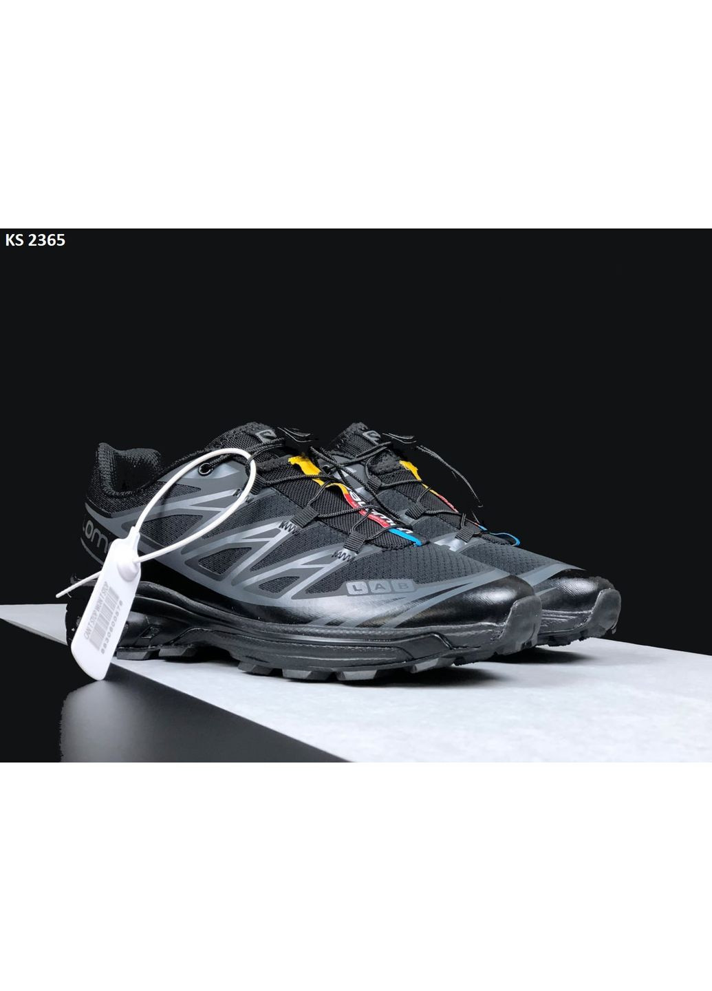 Чорні Осінні кросівки чоловічі salomon xt6 black саломон xt-6 No Brand