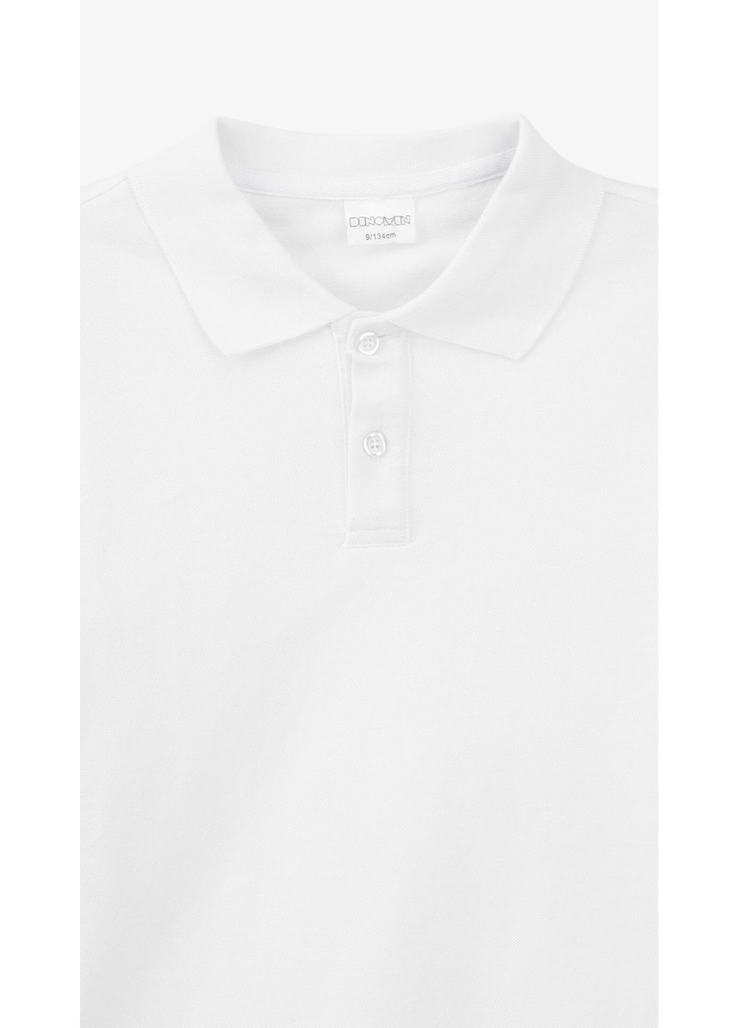 Поло однотонное для мальчика 23605 134 см Белый shop (2000999223938) Dinomin (365686410)