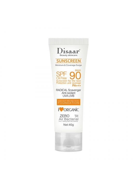 Сонцезахисний крем Disaar Oil Free SPF 90 PA +++ Sunscreen, 40 г No Brand (390783879)