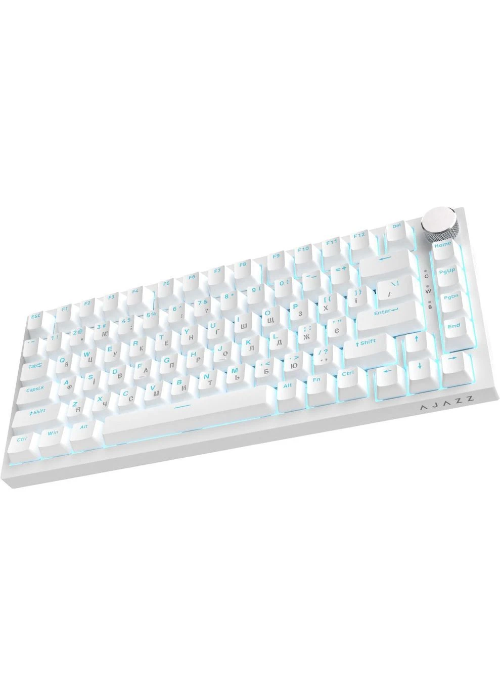 Клавіатура AK820 Red Switch White (AK820-R-W) [163666] Ajazz (399681175)