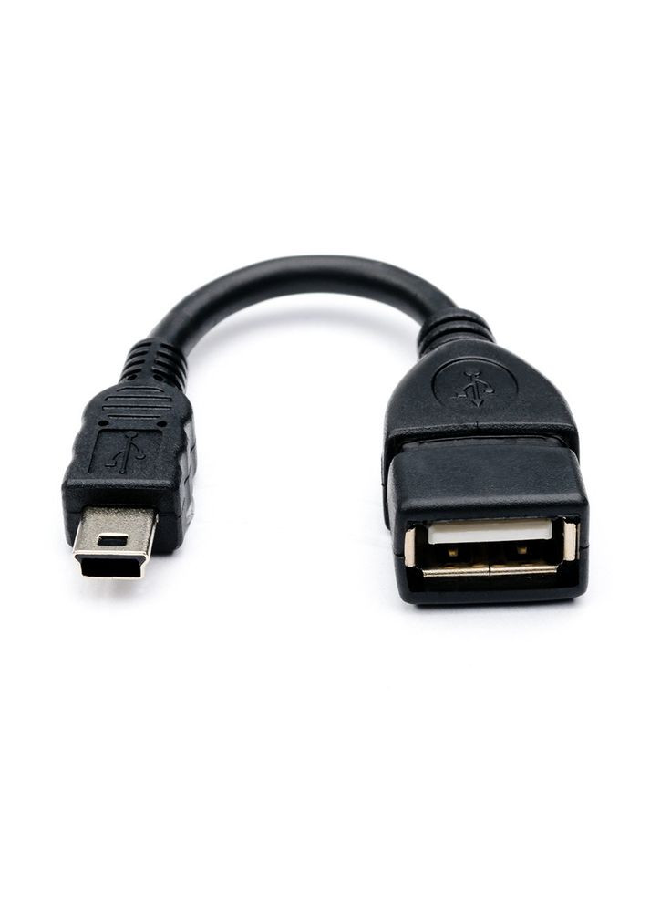 Переходник кабель miniUSB 0.1 метра черный производства Atcom (285719546)