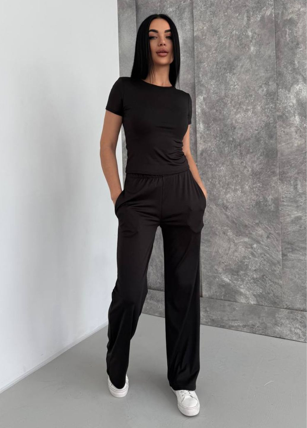 Костюм трійка: Лонгслів, футболка та штани вільного крою Tik-Tak (328265764)