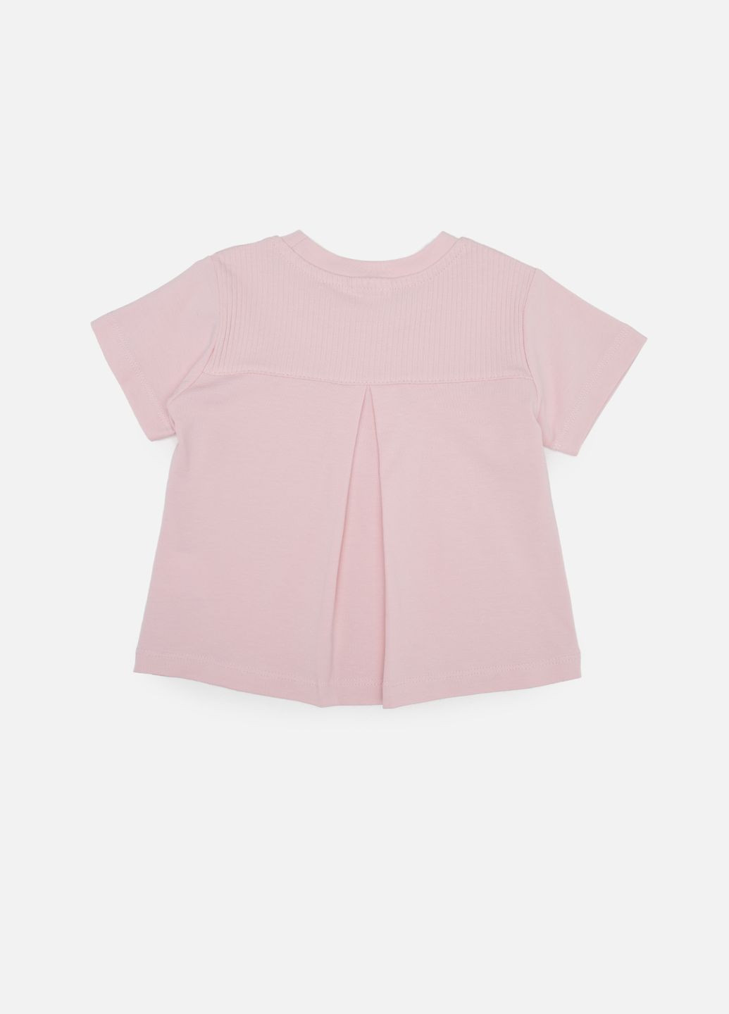 Розовая летняя футболка с коротким рукавом для девочки цвет розовый цб-00242433 Miss Feriha