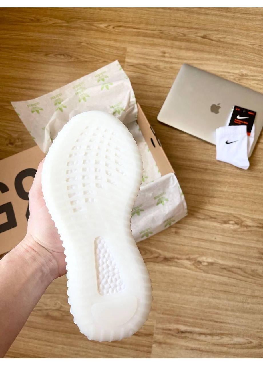 КРОССОВКИ ЖЕНСКИЕ ADIDAS YEEZY BOOST 350 V2 FULL WHITE АДИДАС ИЗИ БУСТ БЕЛЫЕ No Brand белые демисезоны (391949392)