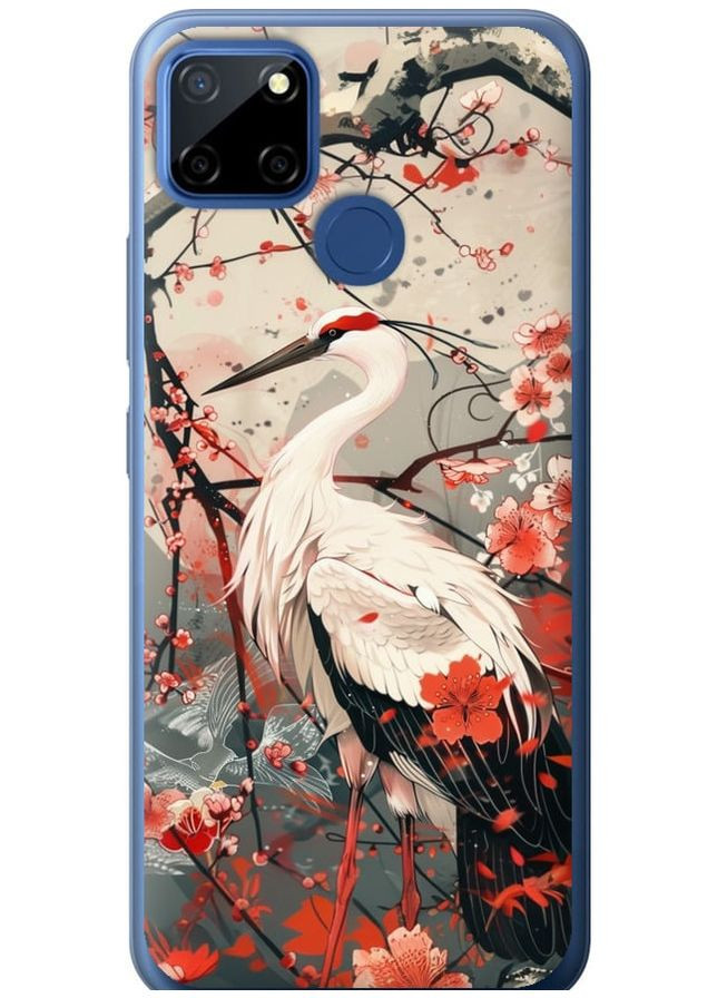 Силиконовый чехол 'Аист в цвету сакуры' для Endorphone Realme 7i (291420268)