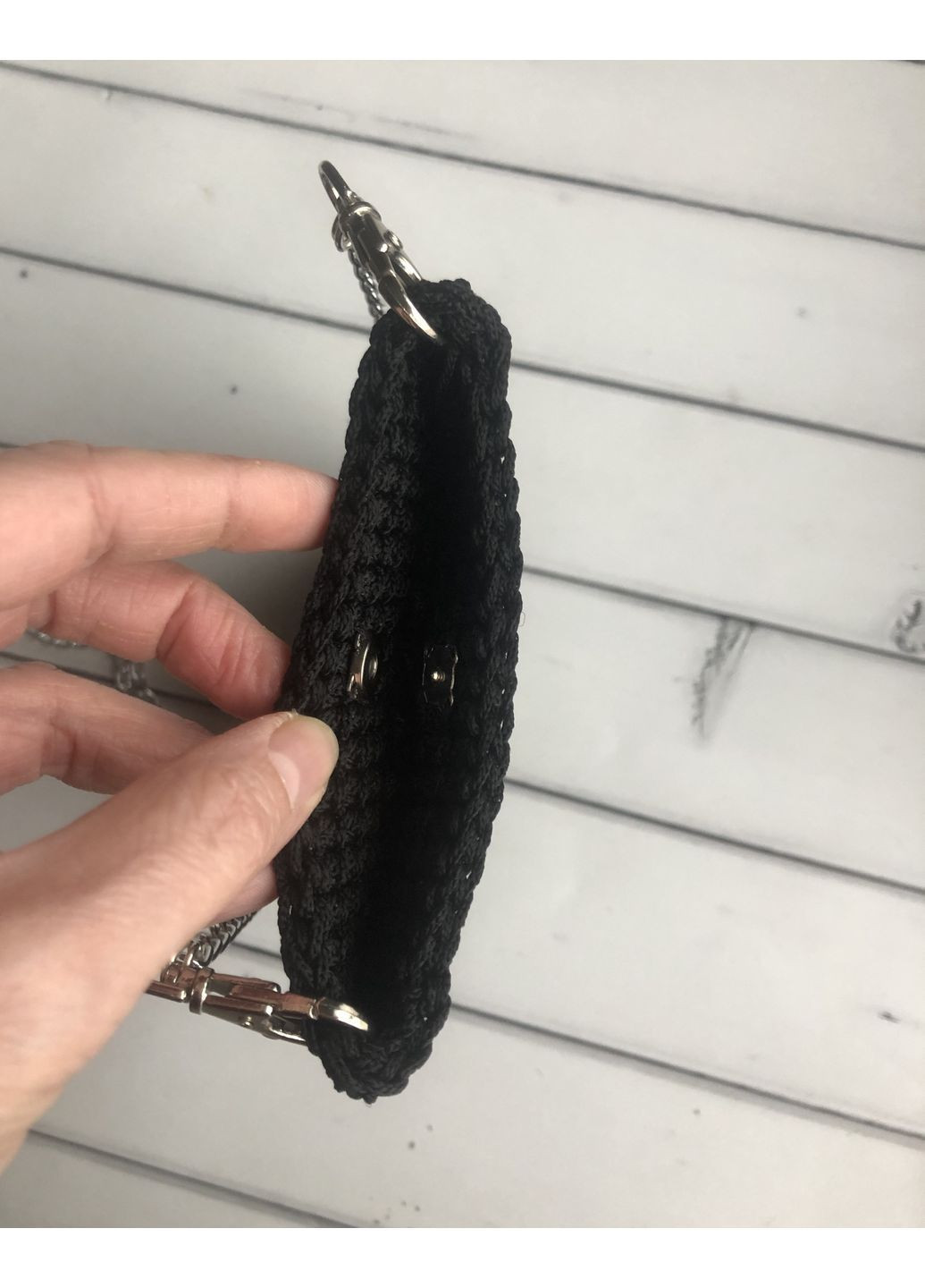 Мини сумочка для телефона и мелких вещей, мини сумка на цепочке черная No Brand (368708633)