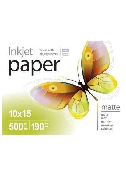 Фотопапір матовий 190г/м2 10x15см 500л (PME1905004R) для струменевого друку, висока якість PrintPro (354739584)