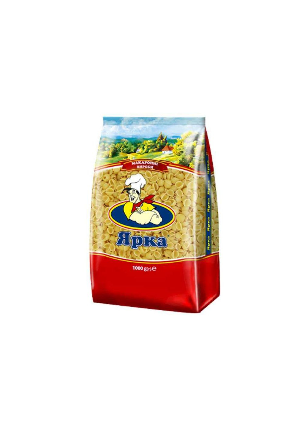 Макаронные изделия 1кг Рака рифленая 10мм м/уп Ярка (354342563)