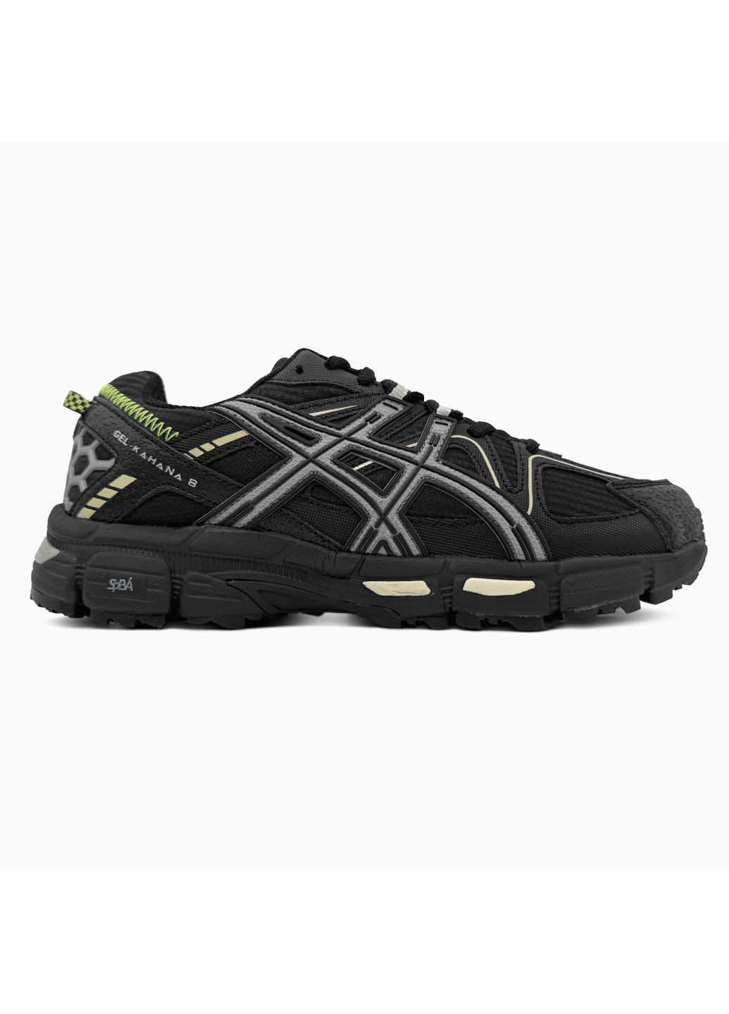 Чорні Осінні кросівки чоловічі asics gel-kahana 8 gore-tex black grey green | асікс гель-кахана 8 чорні No Brand