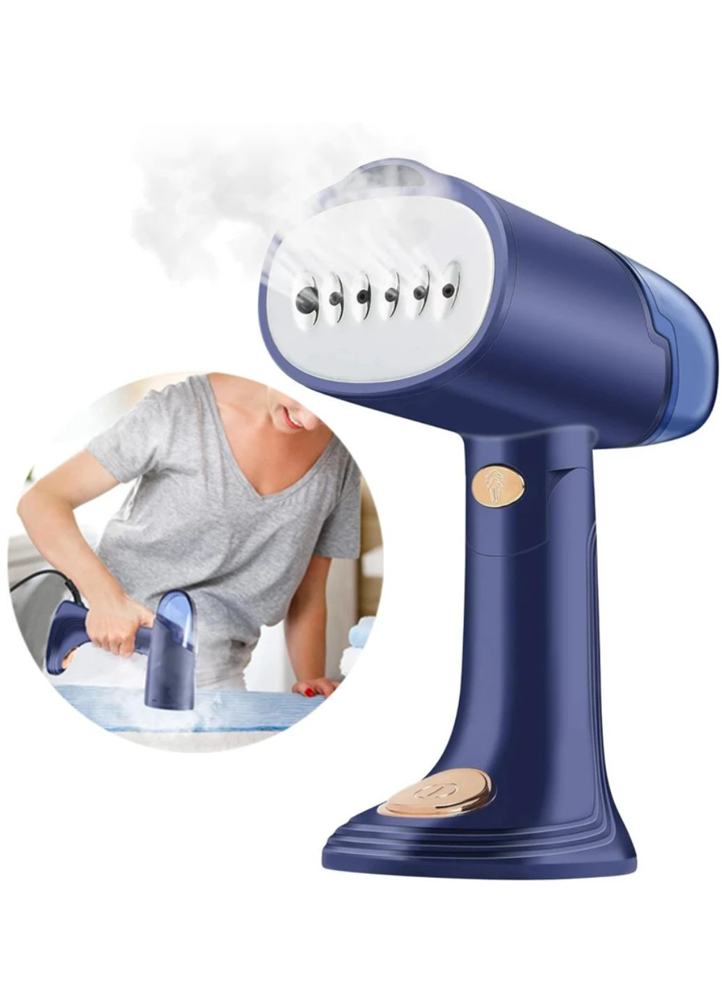 Ручний вертикальний відпарювач для прасування одягу Allthings (362219756)