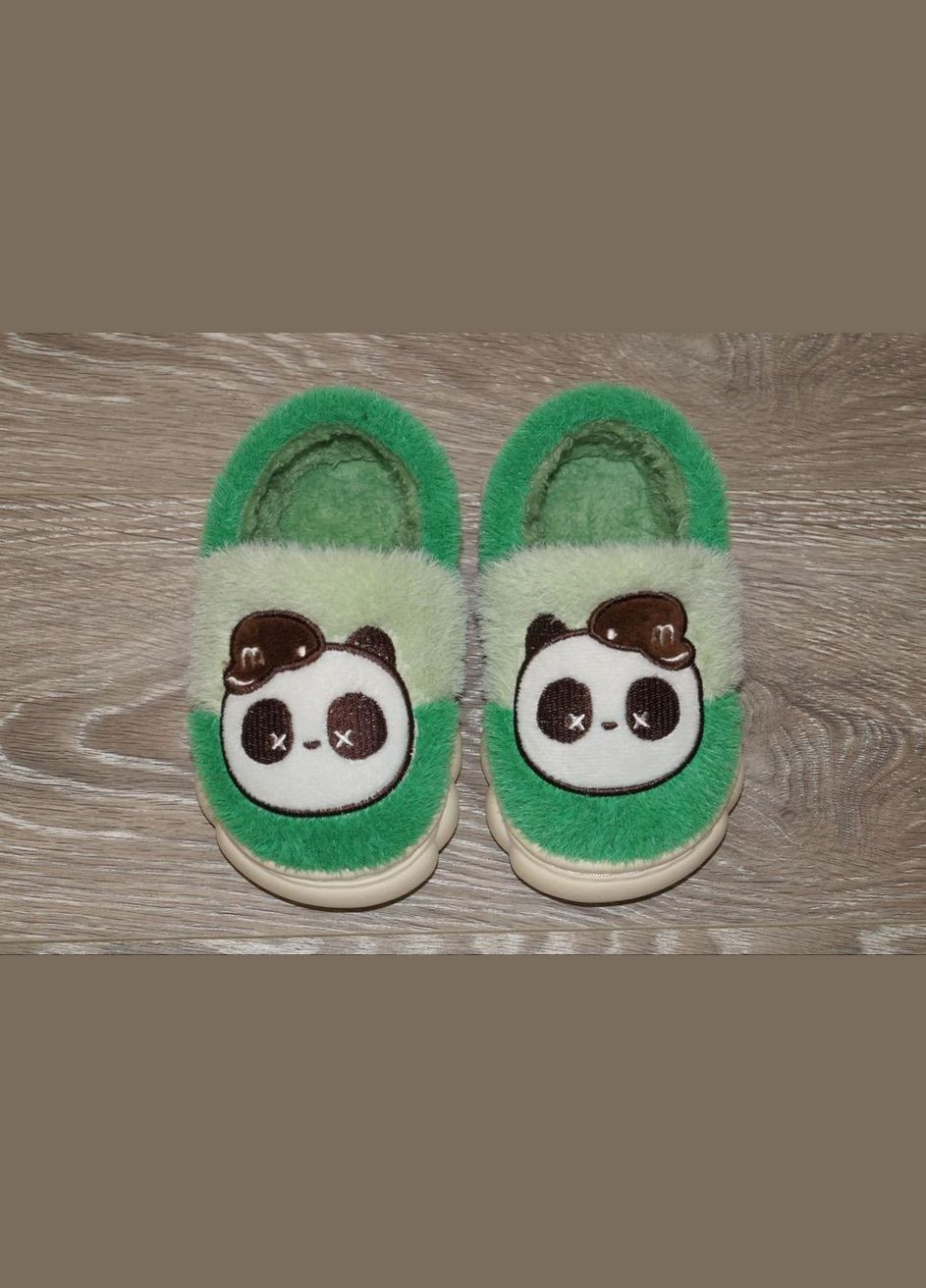 Тапочки домашні Чуні дитячі зелені No Brand fangre (286421035)