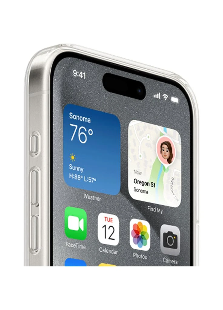 Чехол Clear Case with MagSafe для Apple iPhone 15 Pro Transparent AAA [92700] No Brand (399558416)