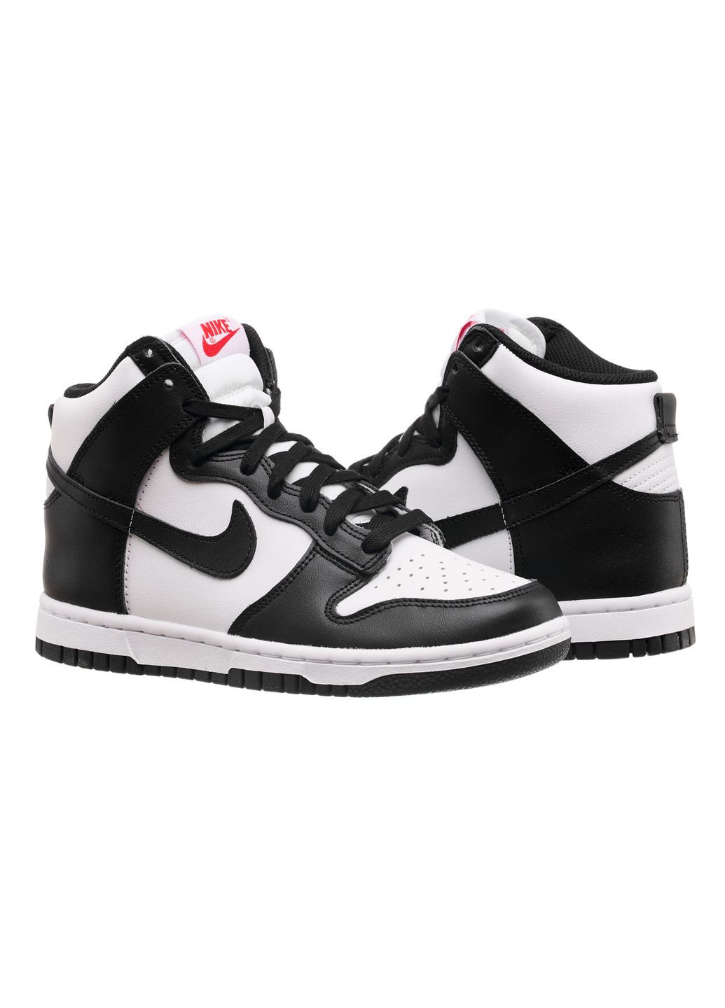 Кроссовки женские Dunk High Panda (DD1869-103) Nike чёрно-белые демисезоны (369775047)