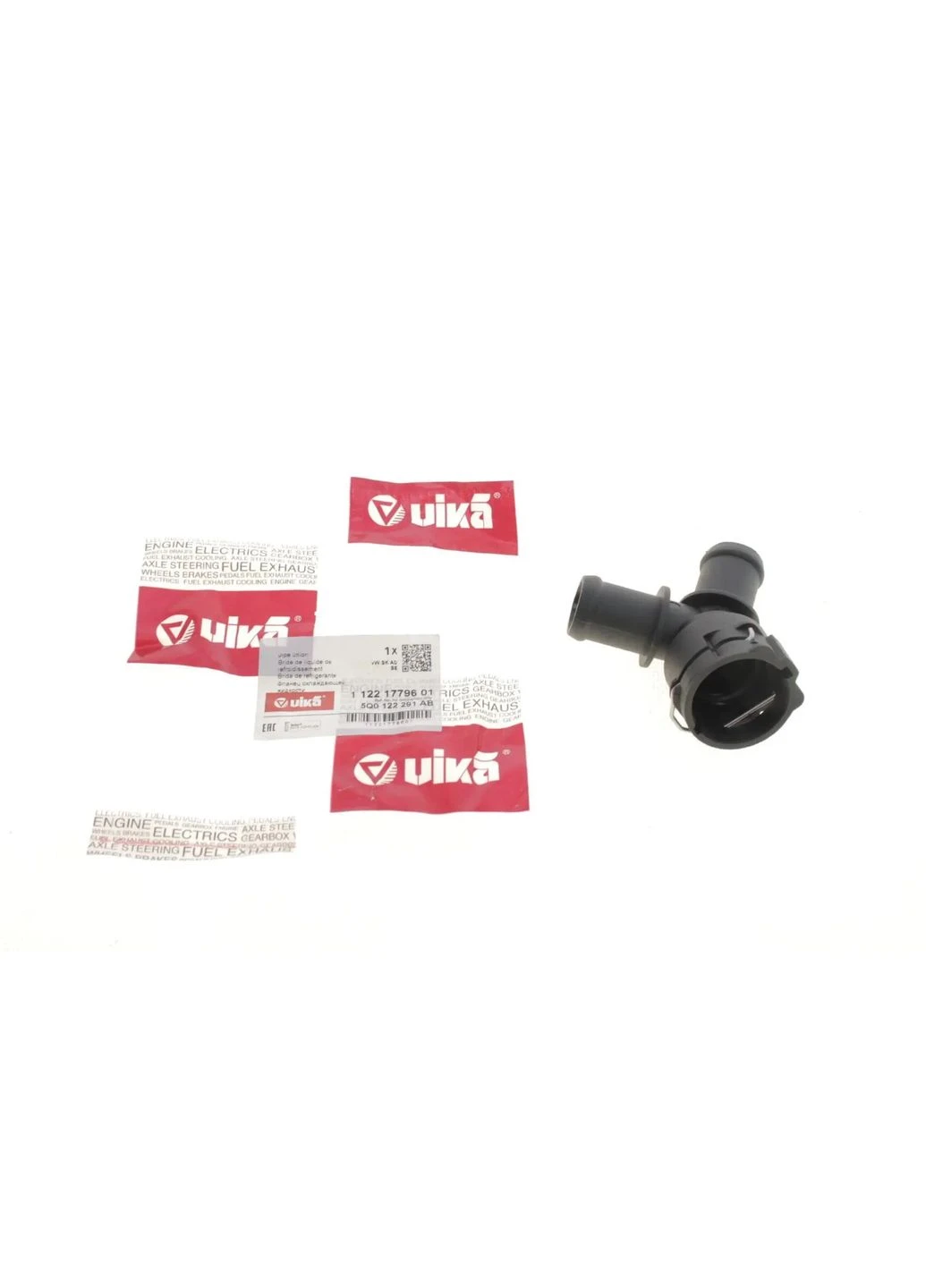 Фланец системы охлаждения Skoda Octavia (12 -), Superb (15 -) / VW Golf (13-), Passat (15-) (11221779601) VIKA (360499086)