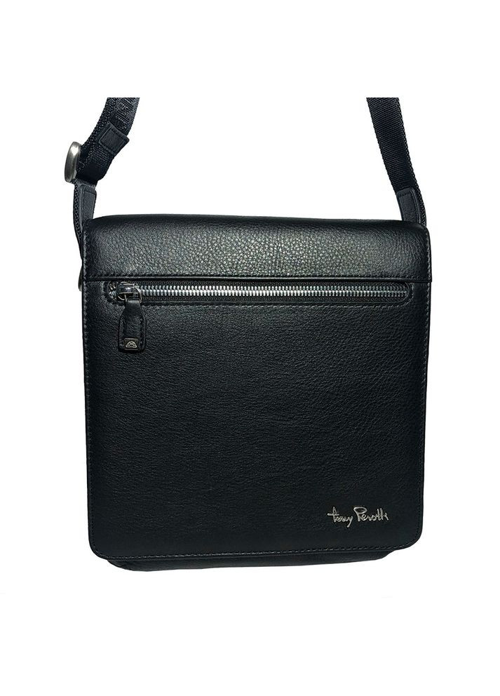 Чоловіча шкіряна сумка через плече Contatto 9027-20 nero Tony Perotti (303830903)