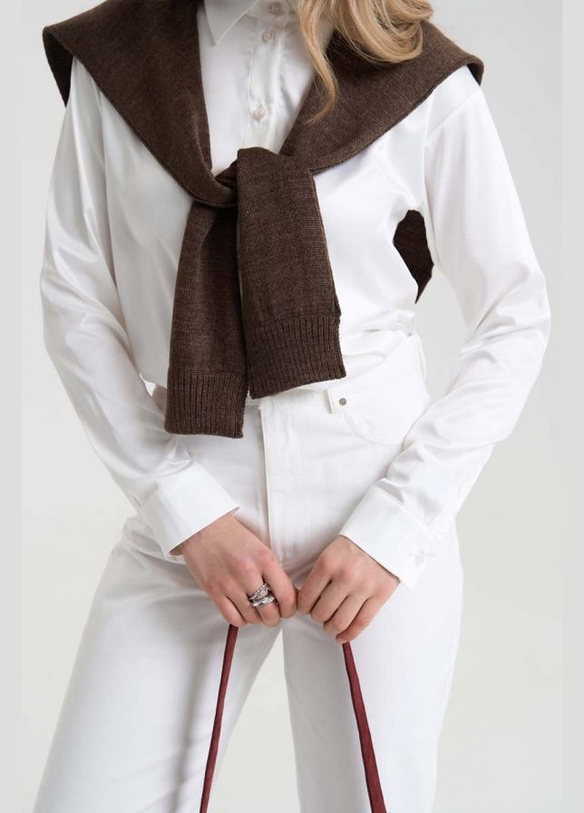 Накидка з ніжної пряжі з включенням віскози (2837) Triko Bakh (334710285)