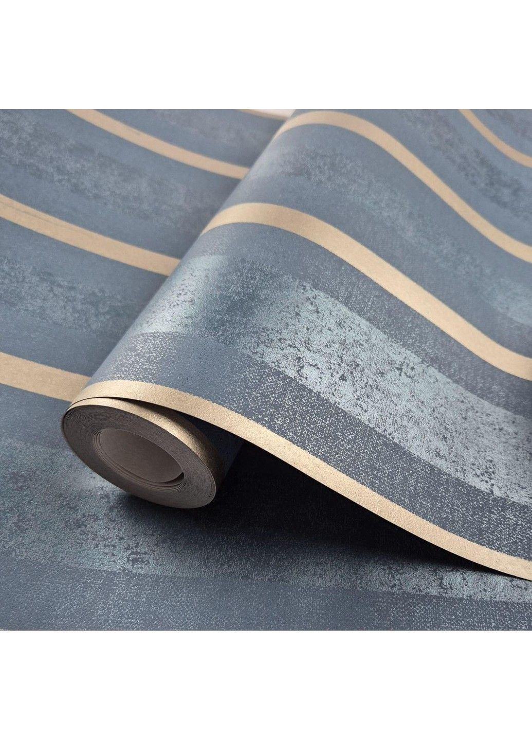 Обои виниловые на флизелине 0.53 × 10.05 м 56117, синие — для спальни, гостиной, прихожей MARBURG (368895712)