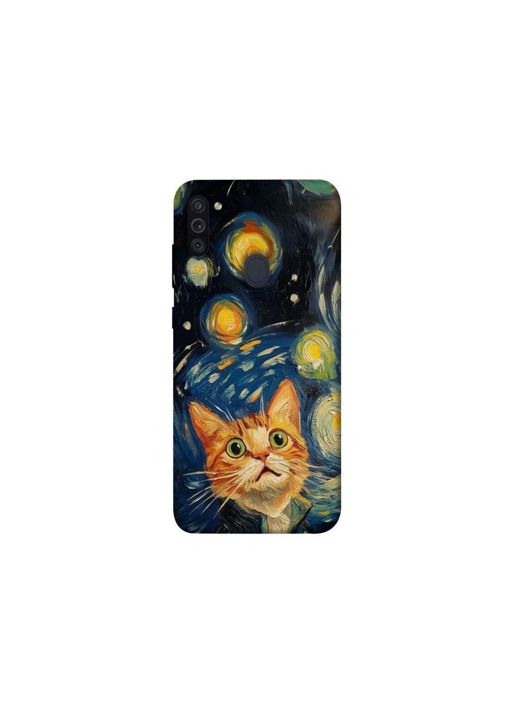 Чохол на Samsung Galaxy M11 paint cat Frontalka (365834412)