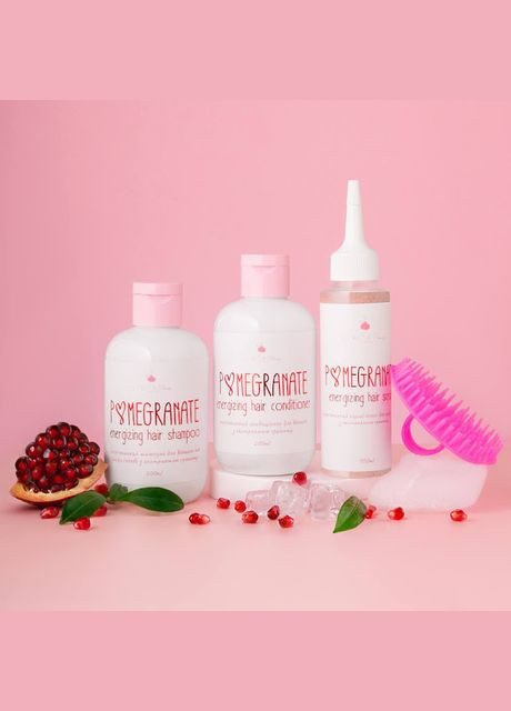 NaNi Beauty Набір енергетичний POMEGRANATE з екстрактом гранату з щіткою в ПОДАРУНОК NaNiBeauty (305830388)