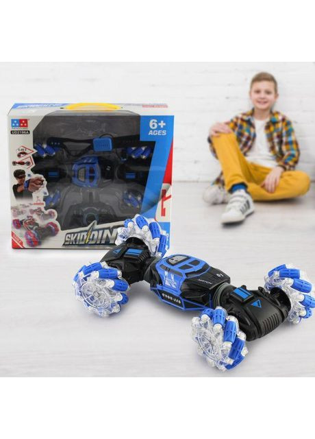 Машинка трюковый перевёртыш вездеход на радиоуправлении от пульта и рукой SkidDing UD2196A музыкальные и Limo Toy (360544315)