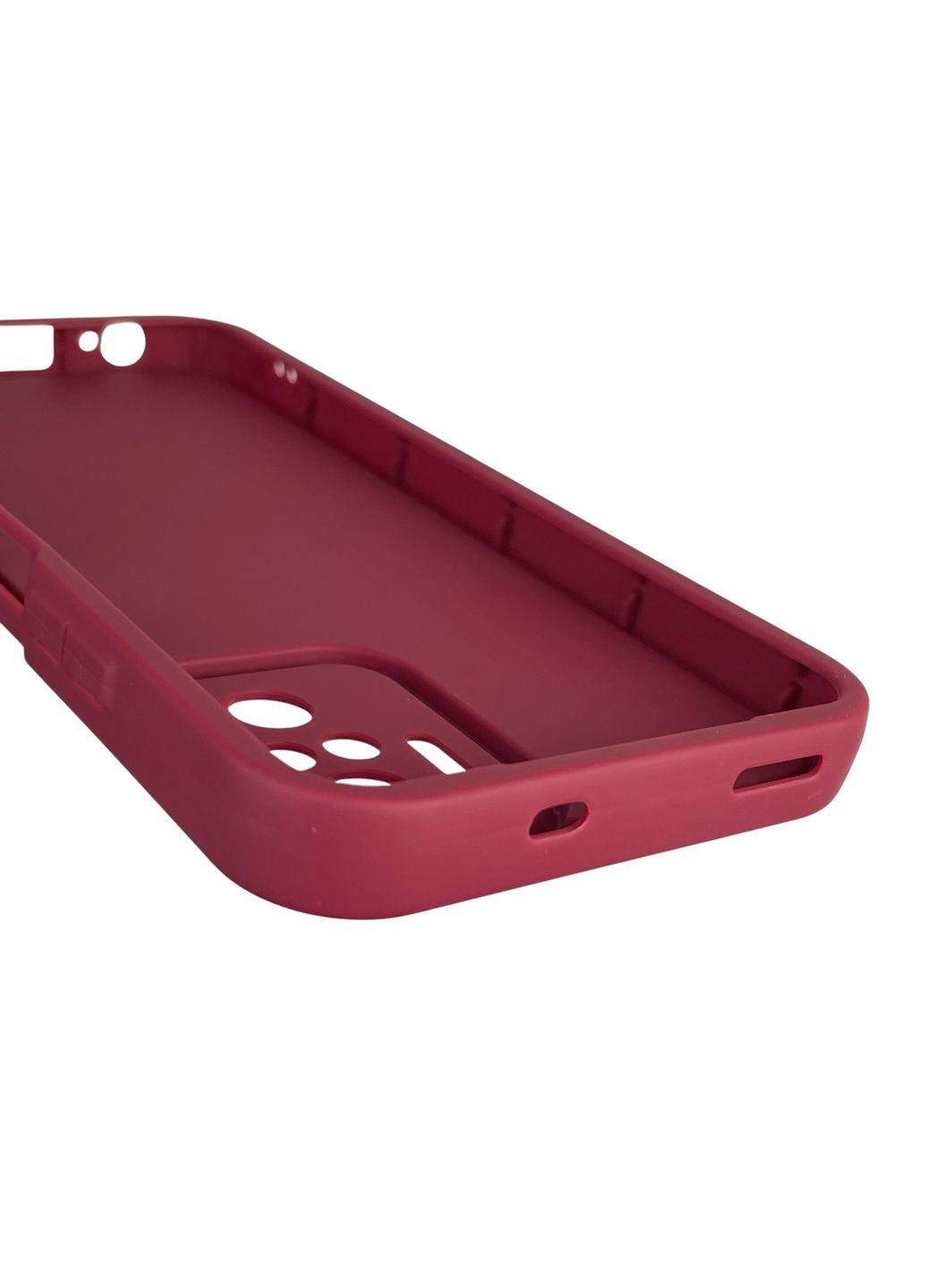 Чехол силиконовый Soft Touch с 3D принтом Майнкрафт для Poco M5s бордовый (Полная защита камеры) Xiaomi (373425062)