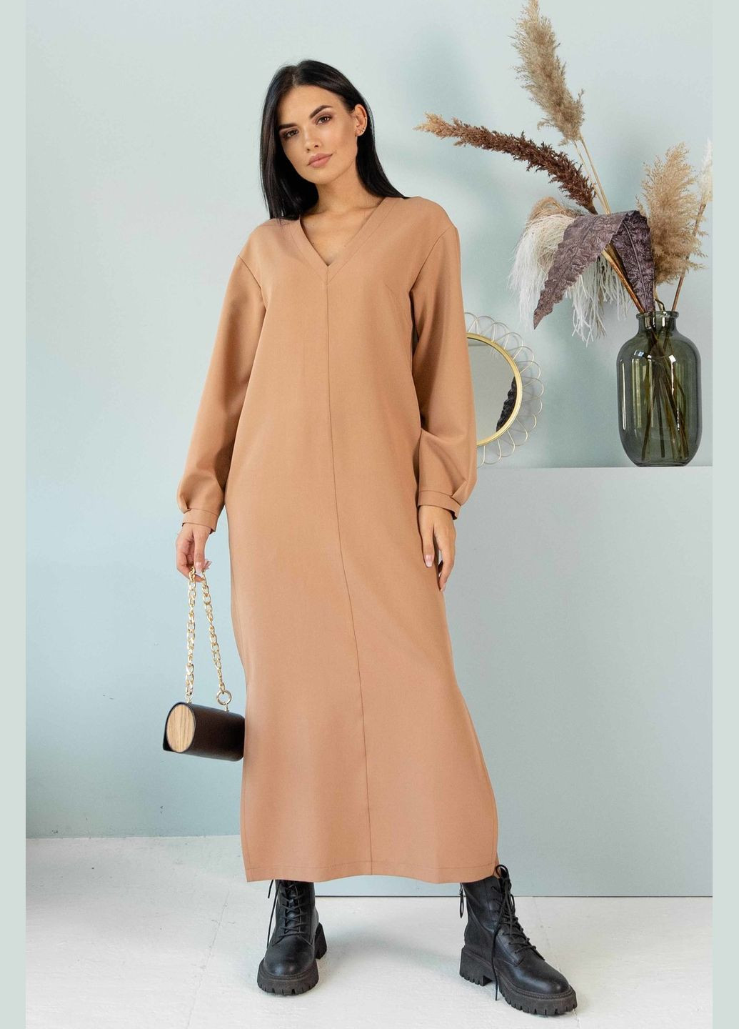 Бежевое кэжуал платье ри мары касси вл 2521 RiMari