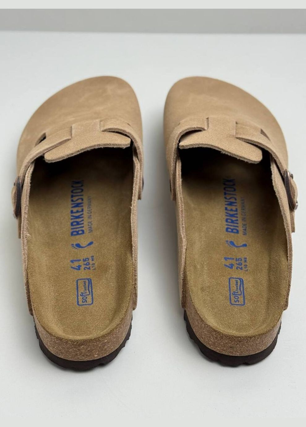 Замшеві шльопанці Birkenstock Boston Sb (347624228)